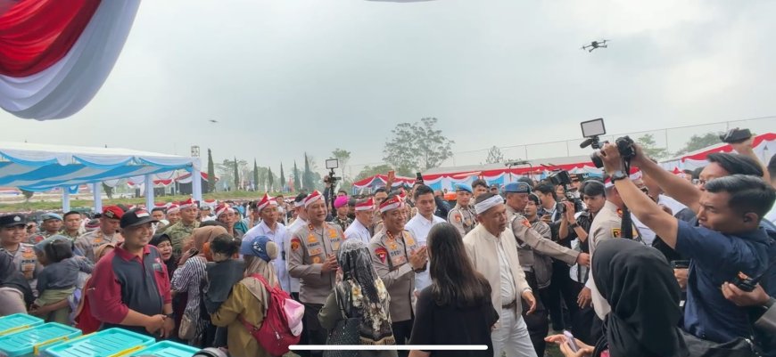 Wakapolri Berikan bansos 1.000 paket untuk 2 Gapoktan Bawang putih di Cianjur
